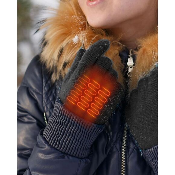 2pcs USB Heated Gloves o/s Electric Hand Warmer Hand Warming Gloves with USB Cab - Picture 1 of 9